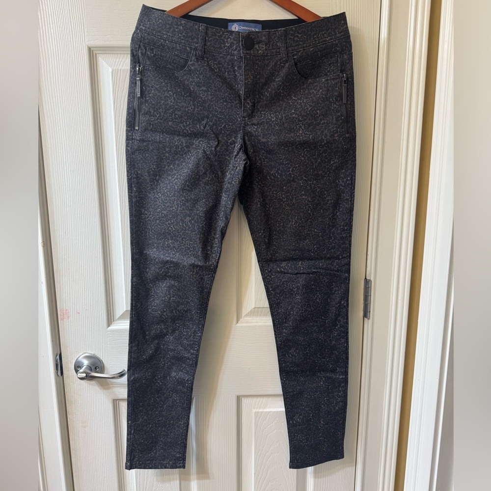 Democracy Cheetah print Denim Jeans